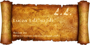 Lucza László névjegykártya